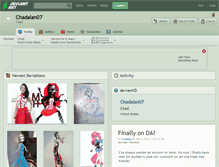 Tablet Screenshot of chadalan07.deviantart.com