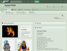 Tablet Screenshot of fearlesschild06.deviantart.com