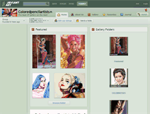 Tablet Screenshot of coloredpencilartists.deviantart.com