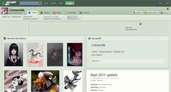 Desktop Screenshot of crimsonsilk.deviantart.com