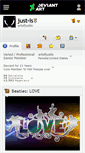 Mobile Screenshot of just-is.deviantart.com