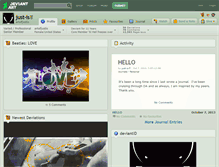 Tablet Screenshot of just-is.deviantart.com