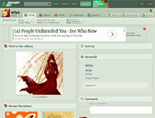 Tablet Screenshot of akiya.deviantart.com