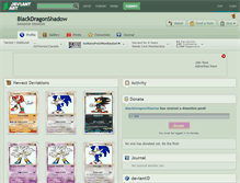 Tablet Screenshot of blackdragonshadow.deviantart.com