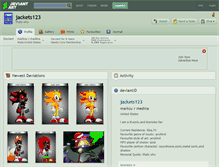 Tablet Screenshot of jackets123.deviantart.com