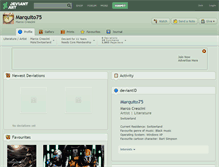 Tablet Screenshot of marquito75.deviantart.com