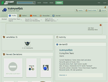 Tablet Screenshot of icutmyselfplz.deviantart.com