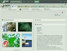 Tablet Screenshot of mad-de.deviantart.com