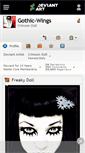 Mobile Screenshot of gothic-wings.deviantart.com