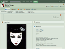 Tablet Screenshot of gothic-wings.deviantart.com