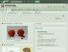 Tablet Screenshot of darklittlefroggy.deviantart.com