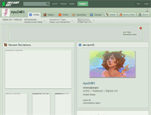 Tablet Screenshot of nyu2481.deviantart.com