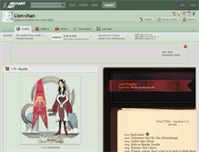 Tablet Screenshot of lien-chan.deviantart.com