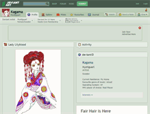 Tablet Screenshot of kagama.deviantart.com