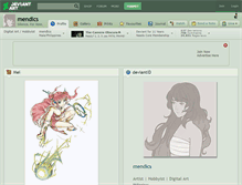 Tablet Screenshot of mendics.deviantart.com