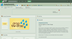 Desktop Screenshot of dropbydropcharity.deviantart.com