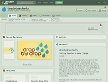 Tablet Screenshot of dropbydropcharity.deviantart.com