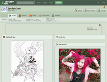 Tablet Screenshot of jamiexchan.deviantart.com