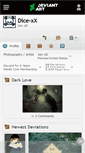 Mobile Screenshot of dice-xx.deviantart.com
