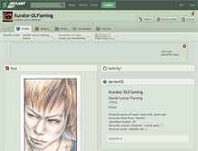 Tablet Screenshot of kurator-dlflaming.deviantart.com