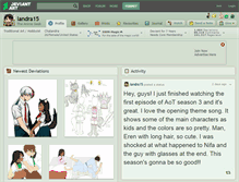 Tablet Screenshot of landra15.deviantart.com
