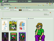 Tablet Screenshot of mushi6618.deviantart.com