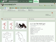 Tablet Screenshot of moonsingingsilverfur.deviantart.com