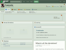 Tablet Screenshot of freakezette.deviantart.com