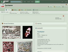 Tablet Screenshot of facemaster.deviantart.com