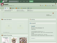Tablet Screenshot of kasashi.deviantart.com