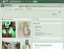 Tablet Screenshot of drbokchoi.deviantart.com
