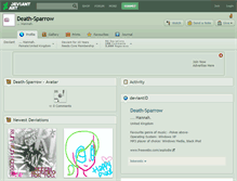 Tablet Screenshot of death-sparrow.deviantart.com