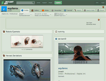 Tablet Screenshot of equilerex.deviantart.com