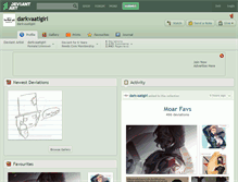 Tablet Screenshot of darkvaatigirl.deviantart.com