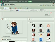 Tablet Screenshot of chris777animated.deviantart.com