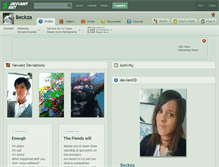 Tablet Screenshot of beckza.deviantart.com