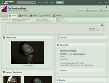 Tablet Screenshot of fashionisendless.deviantart.com
