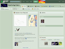 Tablet Screenshot of heartwing-club.deviantart.com