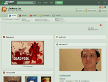 Tablet Screenshot of clarkmartin.deviantart.com