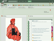 Tablet Screenshot of blua.deviantart.com