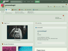 Tablet Screenshot of extremefangirl.deviantart.com