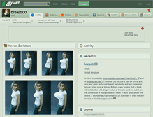 Tablet Screenshot of breasts00.deviantart.com