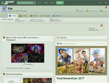 Tablet Screenshot of ifab.deviantart.com