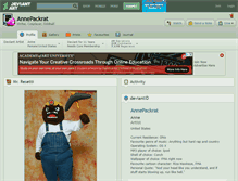 Tablet Screenshot of annepackrat.deviantart.com