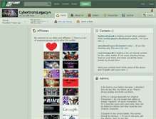Tablet Screenshot of cybertronslegacy.deviantart.com