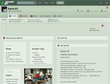 Tablet Screenshot of kanio-83.deviantart.com
