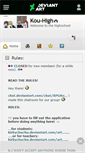 Mobile Screenshot of kou-high.deviantart.com
