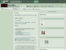 Tablet Screenshot of kou-high.deviantart.com