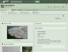 Tablet Screenshot of life-in-bloom.deviantart.com