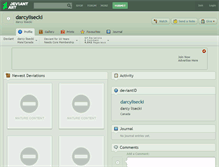 Tablet Screenshot of darcylisecki.deviantart.com